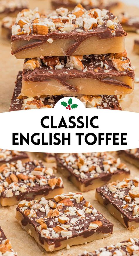 English Toffee Bites, Nut Toffee Recipe, Candy Toffee Recipes, Toffee Brittle Recipes, Two Sisters English Toffee, Best English Toffee Recipe, English Toffee Bits Recipes, English Toffee Cookies Recipes, Soft English Toffee Recipe