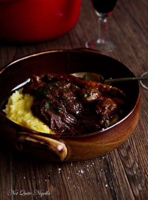 Beef Daube or Daube en Bouef @ Not Quite Nigella Beef Daube, Beef Cheeks Recipe, Beef Cheeks, Seasonal Cooking, Marinated Beef, Slow Cooked Beef, Slow Cook, Slow Cooker Beef, Slow Cooking