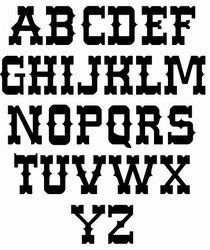 Cowboy Lettering Alphabet, Western Lettering Fonts, Wild West Font, Western Font Alphabet, Country Lettering, Cowboy Lettering, Cowgirl Font, Senior Gifts Sports, Western Lettering