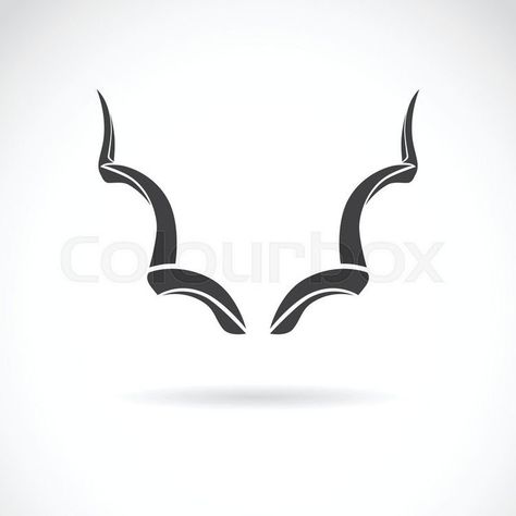 Kudu Horns Drawing, Capricorn Horns Tattoo, Kudu Tattoo, Horns Tattoo, Horn Tattoo, Ibex Goat, Camo Stencil, Greater Kudu, Anti Poaching