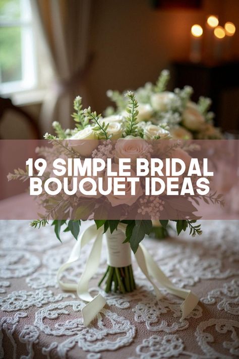 Did you know that your simple bridal bouquet could steal the spotlight? Discover stunning, minimalist designs that prove less is more. From charming wildflowers to elegant roses, we've got tips and inspiration to create your dream wedding bouquet. Whether you're going rustic or chic, unleash the beauty of simplicity on your big day. Dive into our article featuring 19 breathtaking photos that will make your bridal flowers unforgettable! French Country Wedding Bouquet, Beach Wedding Flower Bouquets, Classy White Wedding Bouquet, Diy Bridal Bouquet Fake Flowers Simple, Diy Bridesmaid Bouquet Silk Flowers, Ivory Bridal Bouquet With Greenery, Diy Wedding Bouquet Fake Flowers Cascade, Bride Bouquets Red Roses, Courthouse Wedding Bouquet Simple