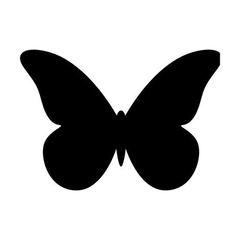 Butterfly Butterfly Shapes Template, Silhouette Drawings Easy, Simple Butterfly Stencil, Butterfly Sillhoute, Butterfly Silhouette Templates, Butterfly Easy Drawing, Butterfly Drawing Simple, Simple Butterfly Drawing, Butterfly Drawing Outline