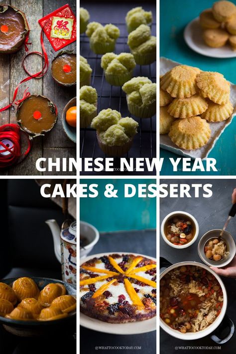 Lunar New Year Recipes Chinese, Chinese New Year Cake Ideas, New Year Cakes, Chinese New Year Desserts, Chinese Dessert Recipe, Chinese Deserts, Chinese New Year Cake, New Year's Snacks, New Years Eve Dessert