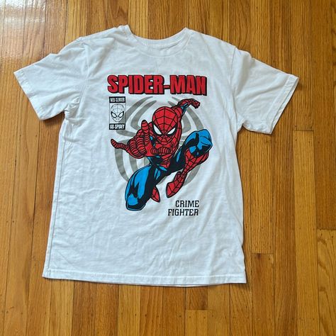 Brand New Spiderman Inspired Outfit, White Spider Man, Spiderman Tshirt, Guy Shirts, Spider Man Shirt, Spider Shirt, Spiderman Gifts, Spiderman Shirt, Marvel Clothes