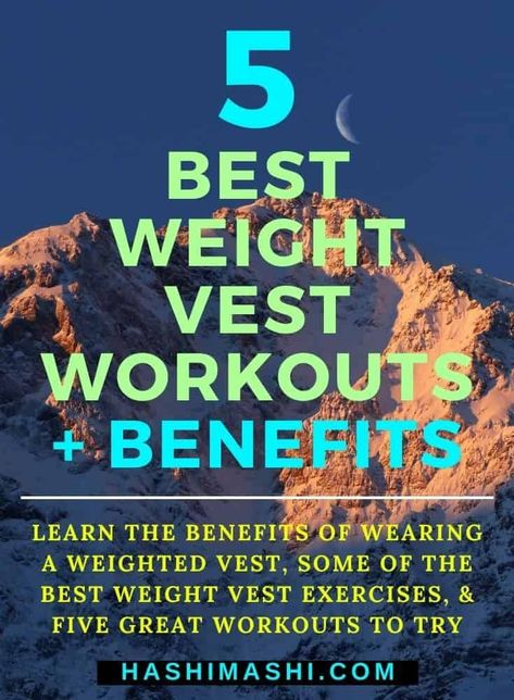 Weight Vest Workouts - Learn the benefits of wearing a weighted vest, some of the best weighted vest exercises, plus 5 great workouts to try. weight vest workouts | best weight vest workouts | weighted vest workouts | workouts with weighted vest | weight vest exercises | weighted vest exercises | best weight vest exercises Weighted Vest Workout For Women, Weighted Vest Workout, Weight Vest Workout, Excercise Routine, Muscular Endurance, Weighted Vest, Treadmill Workout, Fitness Trends, Lose 20 Pounds