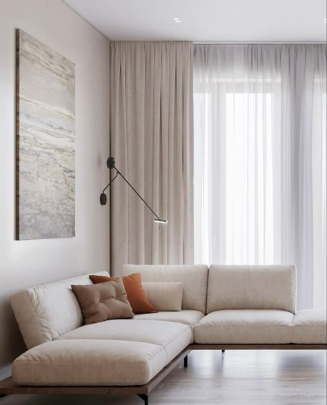 Living Room Curtains Ideas Modern, Curtains Ideas Modern, Long Curtains Living Room, Beige Curtains Living Room, Room Curtains Ideas, Living Room Curtains Ideas, Curtains Living Room Modern, Contemporary Curtains, Curtains Ideas