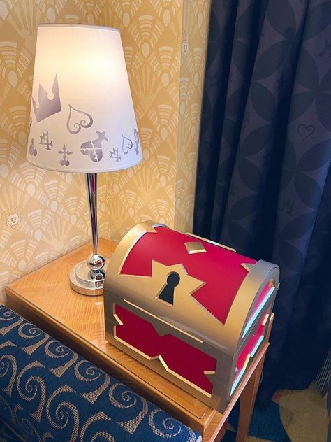 The mystery of the Kingdom Hearts Disney ambassador hotel room treasure chest - Kingdom Hearts News - KH13 · for Kingdom Hearts Kingdom Hearts Bedroom, Kingdom Hearts Party Ideas, Kingdom Hearts Room Decor, Kingdom Hearts Crafts, Kingdom Hearts Jewelry, Kingdom Hearts Decor, Kingdom Hearts Diy, Kingdom Hearts Party, Kingdom Hearts Birthday