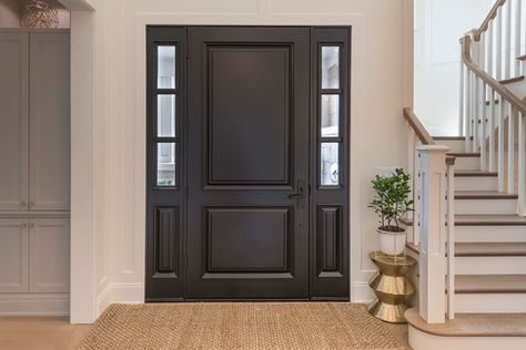 Solid Wood Front Entry Doors, Mahogany Entry Doors, Wood Front Entry Doors, Double Front Entry Doors, Entry Door With Sidelights, Cellar Doors, Solid Wood Entry Doors, Exterior Door Designs, Custom Entry Doors