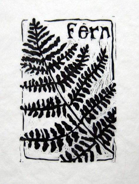 Lino Flowers, Paint Carving, Fern Linocut, Weird Nature, Linoleum Prints, Linocut Printing, Relief Prints, Tam O' Shanter, Printmaking Ideas