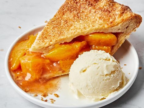 Peach Pie | The Modern Proper Peach Pie Aesthetic, Peach Cobbler Bars, Peach Butter, Peach Pie Recipes, Homemade Soda, Ginger Peach, Full Fat Yogurt, Perfect Peach, Ice Cream Pies