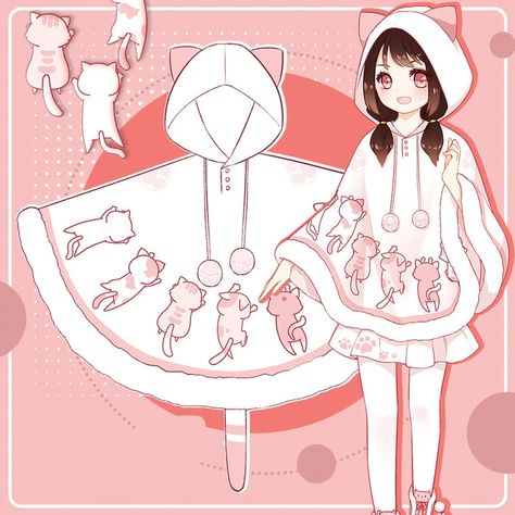 cosplay costume – Page 4 – anibiu Draw Cats, Kawaii Cat Drawing, F2 Savannah Cat, Draw Animals, Cat Sweater, White Pullover, Japanese Kawaii, Cat Hoodie, Anime Dress