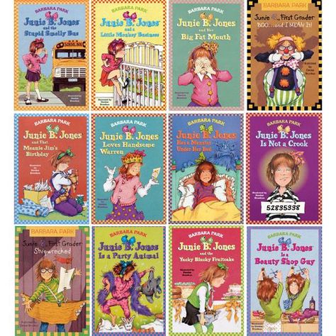 Recently, I’ve been flipping through some of my favorite books from when I was younger and thought I would share my nostalgia with some other bibliophiles out there who loved these books as much as I did. #JunieBJones #JudyMoody #books #nostalgia Junie B Jones Books, Jim Warren, Nostalgic Books, Junie B Jones, Books Pictures, Elementary Books, Boxcar Children, Kids Book Series, Chronological Order