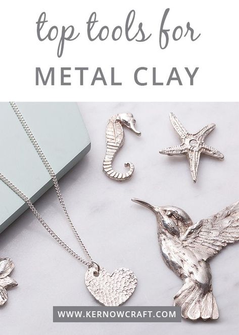 Silver Clay Jewellery Tutorials, Metal Clay Jewelry Tutorial, Metal Clay Jewelry Ideas, Silver Clay Jewelry Tutorials, Clay Metal Jewelry, Pmc Jewelry Metal Clay Ideas, Copper Clay Jewelry, Art Clay Silver Tutorial, Silver Clay Jewelry Ideas