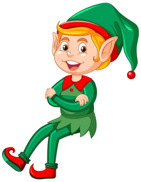 Elf Cartoon, Cartoon Character Illustration, Character Vector, Afterschool Activities, Steel Art, Christmas Templates, Christmas Vectors, Deck The Halls, Christmas Elf