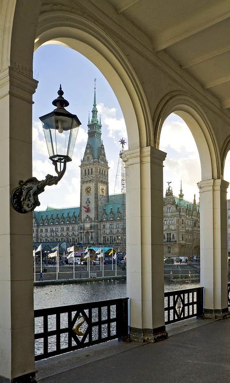 Alster Arkaden in Hamburg, Germany | by Olaf D. Hennig Hamburg Germany Aesthetic, Old Money Architecture, Hamburg Aesthetic, Hamburg Germany Travel, Germany Hamburg, Hamburg City, City Adventure, Brandenburg Gate, Best City