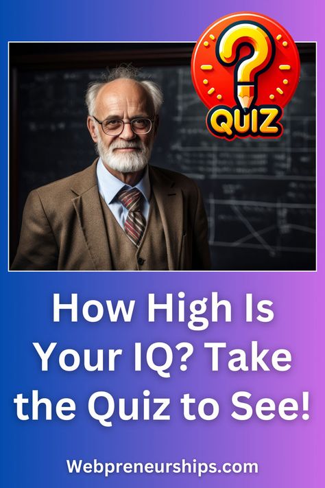 How High Is Your IQ? Take the Quiz to See! Iq Quizzes, General Quiz, Buzzfeed Personality Quiz, Genius Test, Personality Test Quiz, Iq Level, Personality Quizzes Buzzfeed, Brain Quiz, Test Your Iq