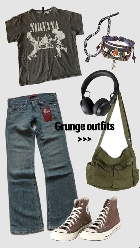 Band Tee Outfits Grunge, Band Tees Outfits Grunge, Band Tee Aesthetic, Grunge Closet, Band Tee Outfits, Grunge Band, Tee Outfit, Band Shirts, Cute Fits