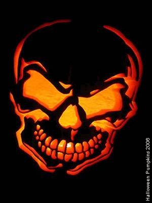 Skeleton Face Pumpkin Carving, Pumpkin Carving Skeleton Face, Pumpkin Carving Ideas Skull, Pictures Of Carved Pumpkins, Skeleton Pumpkin Carving, Pumping Carving, Skull Pumpkin Carving, Autumn Diys, Pumpkins Pictures