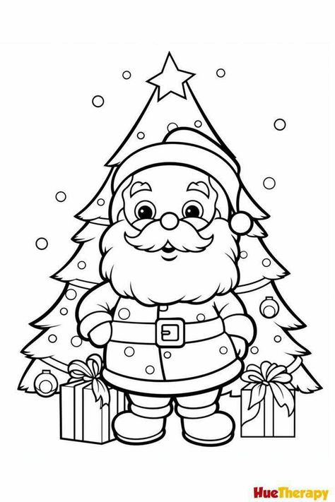 Christmas Coloring Printables Free, Christmas Coloring Printables, Vetenskapliga Experiment, Santa Claus Drawing, Santa Coloring, Santa Claus Crafts, Christmas Colouring Pages, Santa Coloring Pages, Free Christmas Coloring Pages