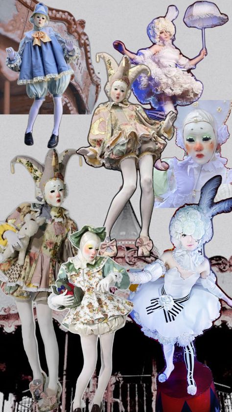 Clowning around-Collage Inspo Circus Core, Pastel Clown, Pastel Circus, Clowning Around, Writing Characters, Cute Clothes, Cosplay Ideas, First They Came, Halloween Ideas