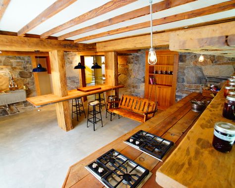 Root Cellar Design, Pictures, Remodel, Decor and Ideas - page 2 Basement Canning Kitchen, Canning Room, Root Cellars, Homeschool Space, Contemporary Basement, Canning Kitchen, Minimal Modern Design, Homestead Kitchen, Canning Tips