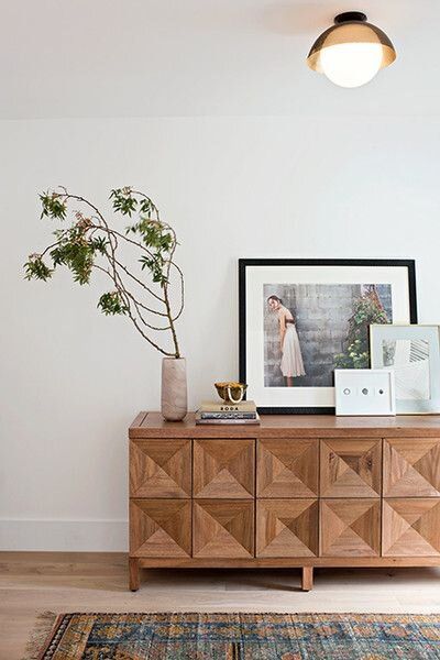 Sideboard Ideas, Credenza Styling, Mediterranean Home, Easy Home Decor, Decorating Small Spaces, Cheap Decor, Cheap Home Decor, Home Improvement Projects, Unique Home Decor