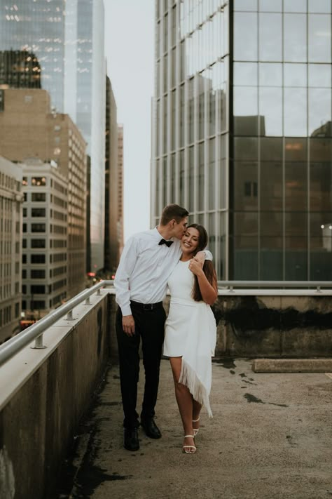 Parking Ramp Engagement Photos, Rooftop Parking Garage Engagement Photos, Parking Garage Proposal, Parking Garage Wedding Photos, Parking Deck Photoshoot Couples, Parking Deck Engagement Photos, Parking Garage Engagement Photos, Engagement Photos Parking Garage, Parking Garage Engagement Photoshoot