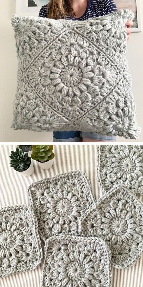 Crochet Cushion Pattern Free, Crochet Cushion Covers, Crochet Pillow Patterns Free, Crochet Cushion Pattern, Cushion Cover Pattern, Crochet Tutorial Pattern, Crochet Cushion, Confection Au Crochet, Crochet Pillow Cover