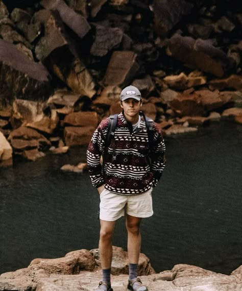 Granola Boy Aesthetic Outfits, Granola Outfits Men, Granola Boy Aesthetic, Granola Guy Style, Granola Boy Outfits, Granola Boy, Hiking Outfit Men, Granola Outfits, Granola Style