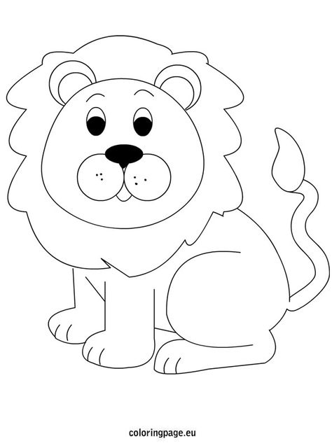 lion-coloring-page Draw Lion Easy For Kids, Lion Colouring Picture, Lion King Coloring Pages, Lion Coloring Pages For Adults, Lion Clip Art Black And White, Lion Coloring, Colors For Toddlers, Lion Coloring Pages, Giraffe Drawing