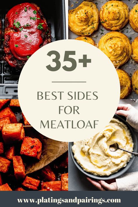 Wondering what to serve with Meatloaf? Look no further! I’ve got you covered with this handy guide of 35+ of the BEST sides for meatloaf. Meatloaf Dinner Sides Dishes, Sides With Meatloaf, Sides For Meatloaf, Meatloaf Sides, Meatloaf Side Dishes, Shaved Brussel Sprout Salad, Grilled Broccolini, Winter Side Dishes, Best Sides