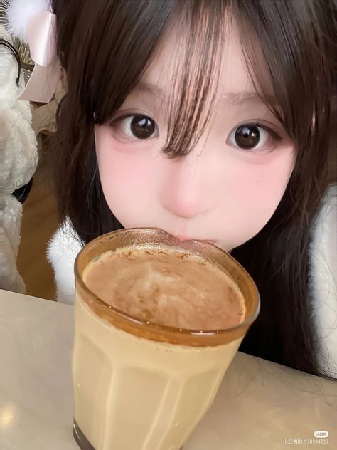 Kawaii Core Makeup, Puppy Beauty Face, Kawaiicore Makeup, Cute Core Makeup, Kawaii Makeup Aesthetic, Uwu Girl, Kawaii Girls Real, Face App, Cute Eye Makeup