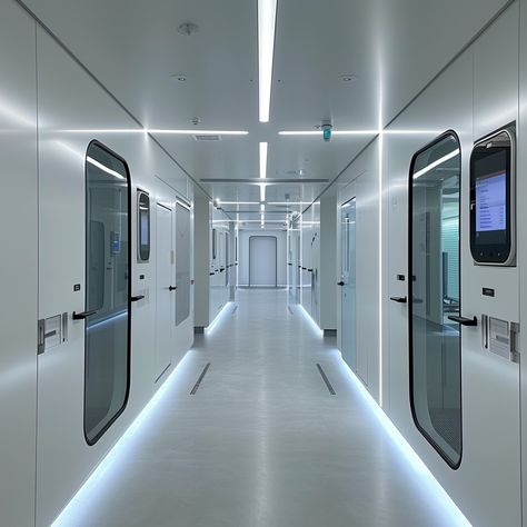 Futuristic Hallway Interior: A modern, futuristic hallway adorned with sleek design, LED lights, and glass doors creating an advanced ambiance. #futuristic #interior #hallway #modern #led #aiart #aiphoto #stockcake ⬇️ Download and 📝 Prompt 👉 https://ayr.app/l/qjrq Futuristic Hallway, Futuristic Mansion, Hallway Modern, Hallway Interior, Interior Hallway, Broken Pencil, Hallway Door, Modern Futuristic, Futuristic Interior