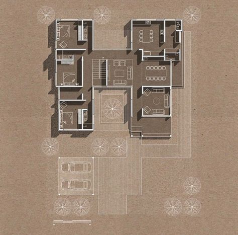 Floor Plan Presentation, Rendering Ideas, Plan Render, Plan Rendering, Simple Floor Plans, Building Design Plan, Architecture Design Presentation, Architecture Drawing Presentation, Rendered Floor Plan