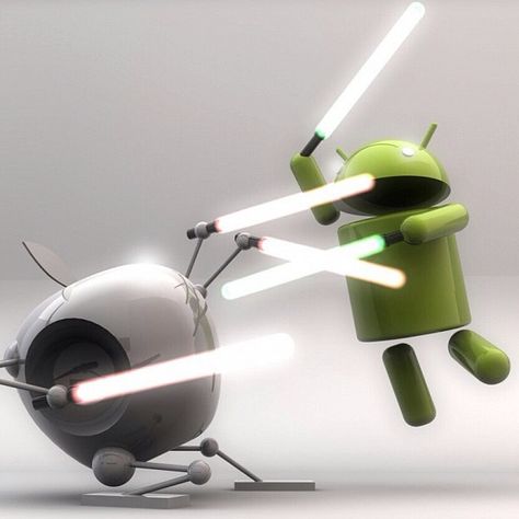 The never-ending battle of good vs App- , er, Evil. Android Vs Iphone, Monthly Tracker, Handy Wallpaper, Apple App, Wallpaper Android, Tv Led, Hd Desktop, Funny Wallpaper, Windows Phone