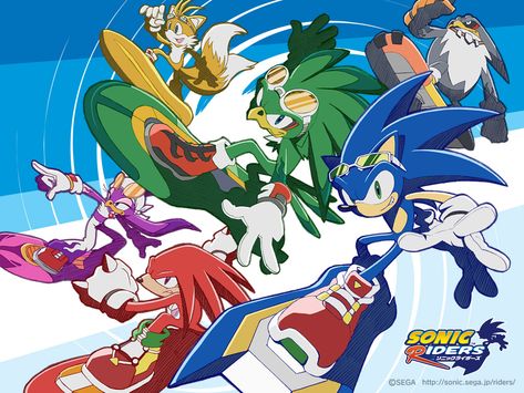 Sonic Riders Sonic The Hedgehog Movie, Sonic Riders, Sonic Generations, Sonic Unleashed, Anime D, Hedgehog Movie, Sonic Funny, Fancy Art, Sonic Franchise