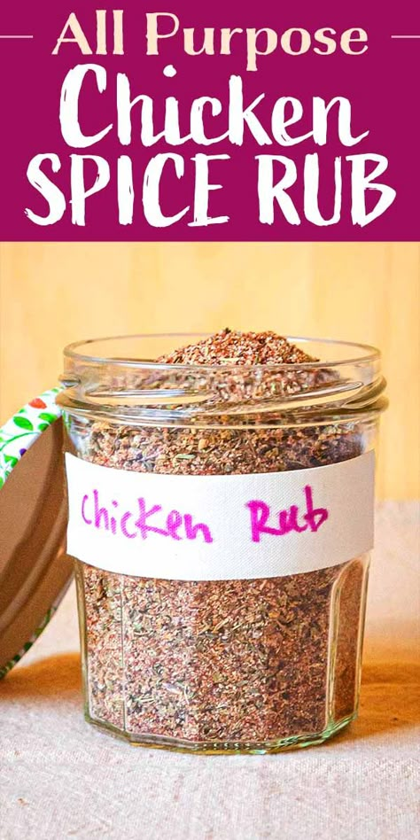 Rotisserie Chicken Seasoning Rub, Chicken Thigh Rub Spices, Kfc Spice Blend, All Purpose Chicken, Chicken Spice Rub, Chicken Rub Recipes, Rub For Chicken, Chicken Seasoning Recipes, Dry Rub For Chicken