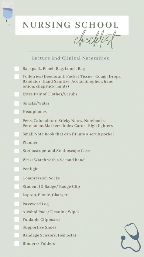 Whats In My Nursing School Bag, School Supplies For Nursing Students, Nursing School Bags Student, Things You Need For Nursing School, Pre Requisites For Nursing, Cna School Supplies, Work Bag Essentials Healthcare, Nursing School Bag Essentials, Nursing School Schedule