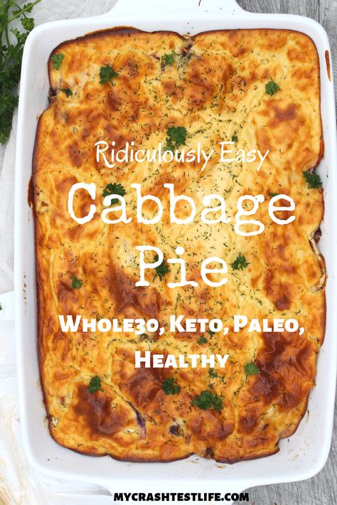 Cabbage Pie, Keto Simple, Whole30 Keto, Easy Bacon, Cabbage And Bacon, Keto Paleo, Dinner Appetizers, Cabbage Recipes, Low Carb Recipes Dessert