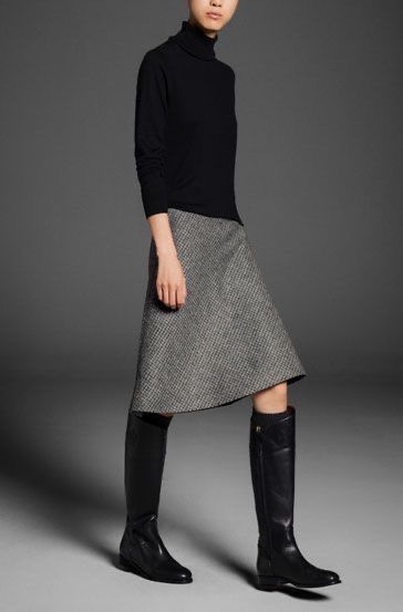 Minimalist Moda, Checked Skirt, Grey Skirt, Mode Casual, Minimal Chic, 2020 Fashion, Looks Chic, 가을 패션, Mode Inspiration