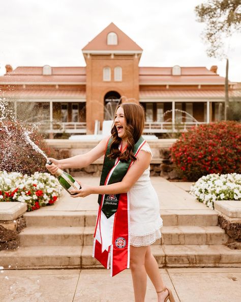 half of these were shot at sunrise and the others at sunset! can you guess which were which? i had the pleasure of working with Julia, Lauren and Alyssa to capture these precious milestone moments. thank you and congratulations! 🎓🍾 Graduation Photoshoot Champagne, Grad Pics Champagne, College Graduation Pictures Champagne, Graduation Champagne Picture, Champagne Graduation Picture, Graduation Champagne, University Of Arizona Tucson, Graduation Pictures College, Arizona Tucson