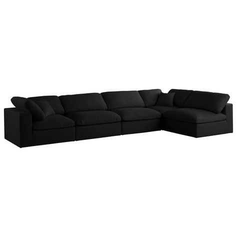 Transitional Sectional Sofas, Ottoman Black, Linen Couch, House Move, Sectional Ottoman, Folding Sofa Bed, Sofas For Sale, Black Ottoman, Velvet Couch