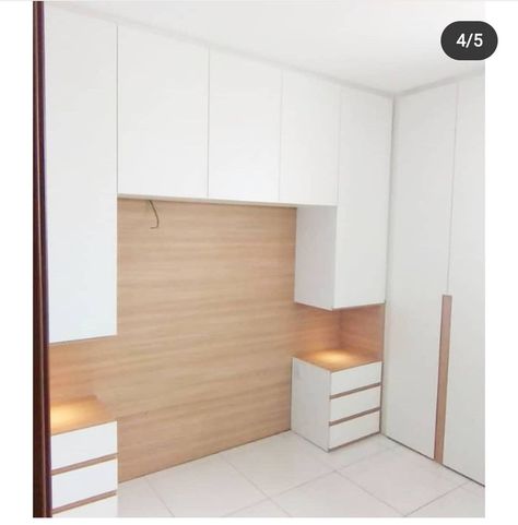 Over Bed Cupboards, Cama Closet, Small Bedroom Inspiration, Bed With Wardrobe, Bedroom Built Ins, Small Bedroom Interior, Clothes Wardrobe, Small Bedroom Storage, Small Room Design Bedroom