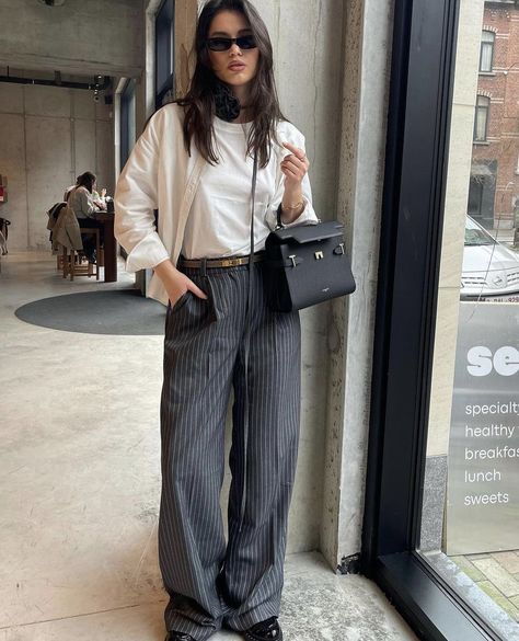 Gray Striped Pants Outfit, Navy Striped Pants Outfit, Plaid Dress Pants Outfit, Grey Pinstripe Trousers Outfit, Grey Striped Pants Outfit, Blue Pinstripe Pants Outfit, Black Striped Pants Outfit, Pin Stripe Pants Outfit, Stripped Pants Outfit