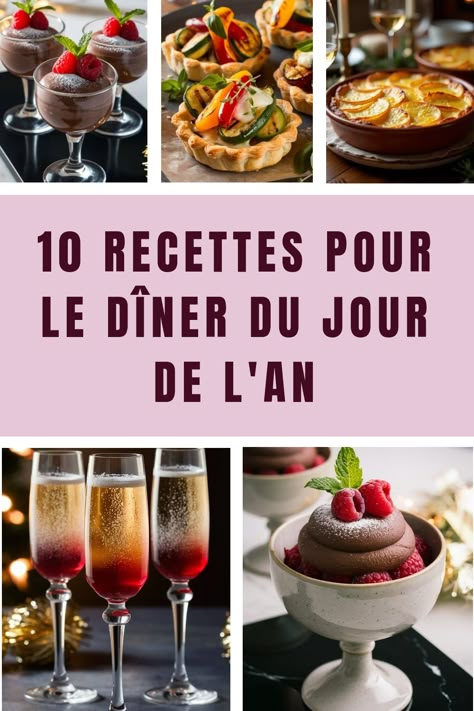 Ne manquez pas l’occasion de transformer votre table en un spectacle culinaire exceptionnel pour le Nouvel An avec ces recettes qui promettent un délice à chaque bouchée ! 🥂 Night Recipes, Date Night Recipes, New Year's Food, Nouvel An, Dinner Party