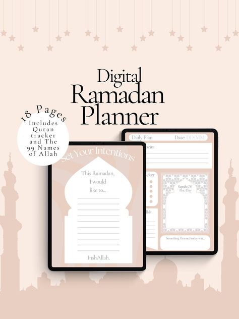 Ramadan Digital Planner, Ramadan Planner 2023, Ramadan Organizer, Ramadan Printables, Ramadan Journal minimaldigitalplanner #plannerdesignideas #plannerkdpinterior✍. Mom Planner Printables Free, A5 Planner Printables Free, Goal Planner Printable Free, Planner Ramadan, Study Planner Printable Free, Student Daily Planner, Ramadan Journal, Ramadan Printables, Reading Quran