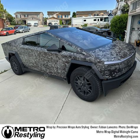 Cybertruck Wrapped in Metro Wrap Digital Midnight Camo Vinyl 🔥🔥

Wrapped by Precision Wraps Auto Styling 

Owner: Fabian Lamestra 

Photography by: @DevWraps

#metrorestyling #paintisdead #carwrap #carwraps #vinylwrap #vinylwraps #carwrapping #vinylwrapping #vehiclewraps #vehiclewrap #cybertruck #digitalcamo #digital #metrowrap #customwrap #camowrap Midnight Vinyl, Camo Car, Camo Wraps, Digital Camouflage, Car Lettering, Pink Jeep, Architectural Signage, Car Wraps, Custom Wraps