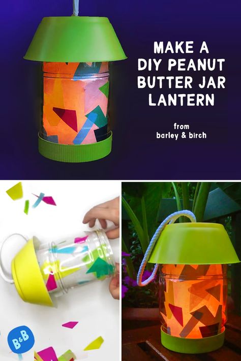 Camping Lantern Craft Preschool, Camp Lantern Craft, Lantern From Recycled Materials, Camp Bucket Light Diy, Diy Outside Activities For Kids, Diy Camp Decorations, Easy Camping Crafts For Toddlers, Cabin Crafts Diy Ideas, Camping Themed Crafts For Kids