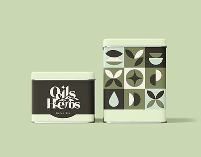 Check out new work on my @Behance profile: "Oils & Herbs | Brand Identity for a Tea Brand" http://be.net/gallery/185946223/Oils-Herbs-Brand-Identity-for-a-Tea-Brand Tea Brand Logo, Herbs Logo, Tea Logo Design, Organic Tea Brands, Herb Logo, Tea Branding, Modern Branding Design, Calming Tea, Tea Logo