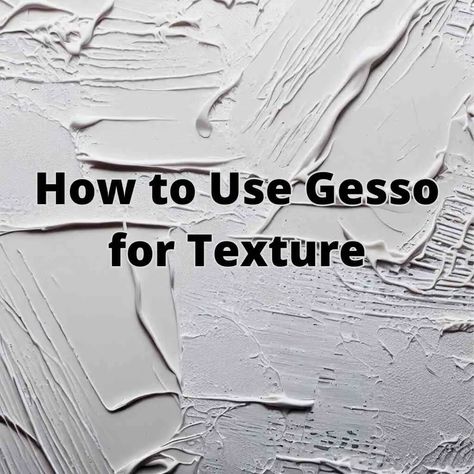 Unleash your creativity with gesso texture! Learn how to use gesso for texture and add depth, dimension, and visual interest to your artwork. Diy Gesso, Texture In Art, Gesso Art, Textured Paste, Art Plaster, Plaster Crafts, Texture Paste, Texture Paint, Diy Paint